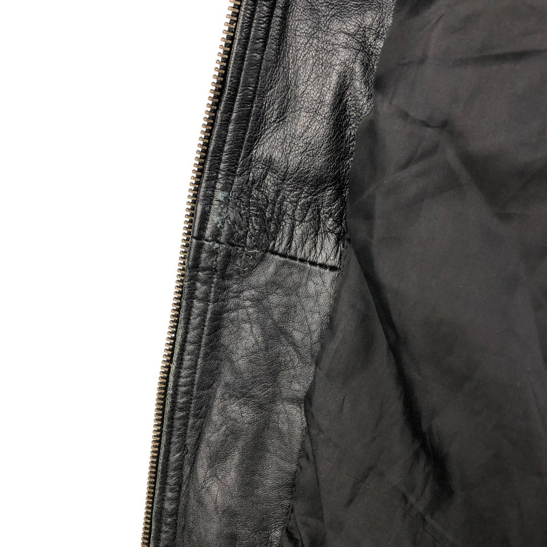 GUIDE GEAR Swing Top Type Padded Leather Blouson, Men's Size XL genuine leather black type Vintage Second Hand