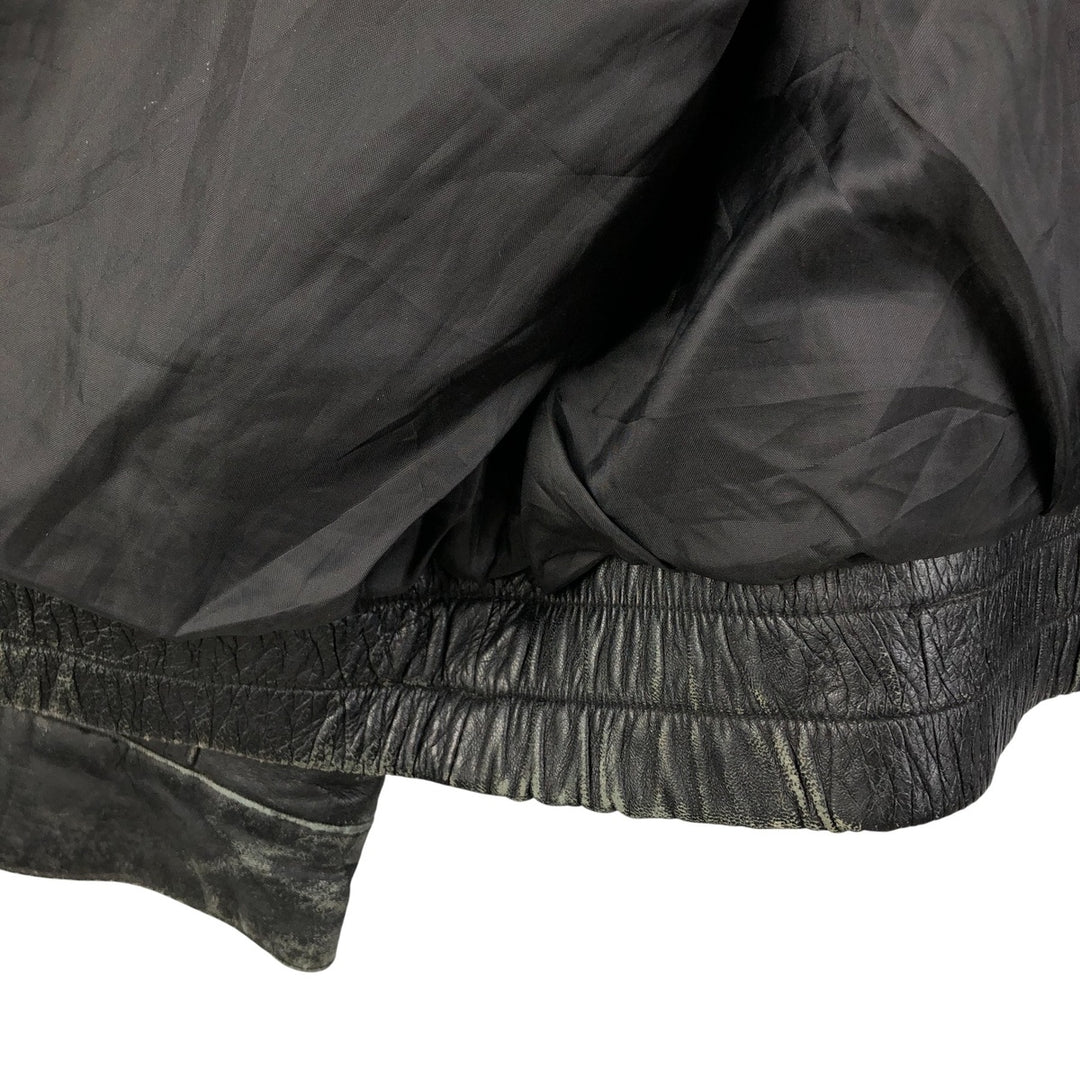 GUIDE GEAR Swing Top Type Padded Leather Blouson, Men's Size XL genuine leather black type Vintage Second Hand