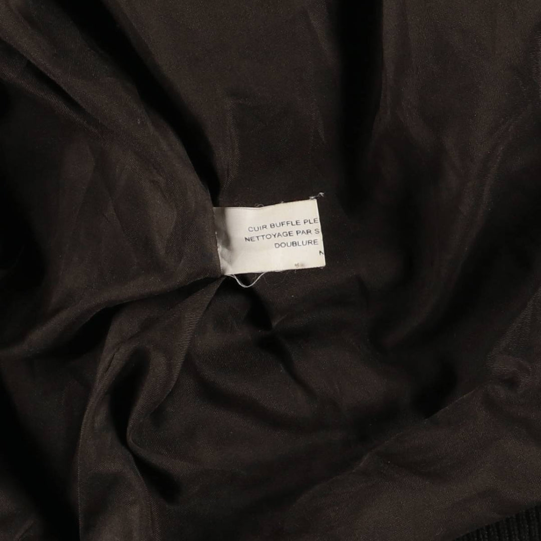 Vintage A-2 Leather Flight Jacket, Men's Size L Genuine Leather Cowhide black type Vintage Second Hand