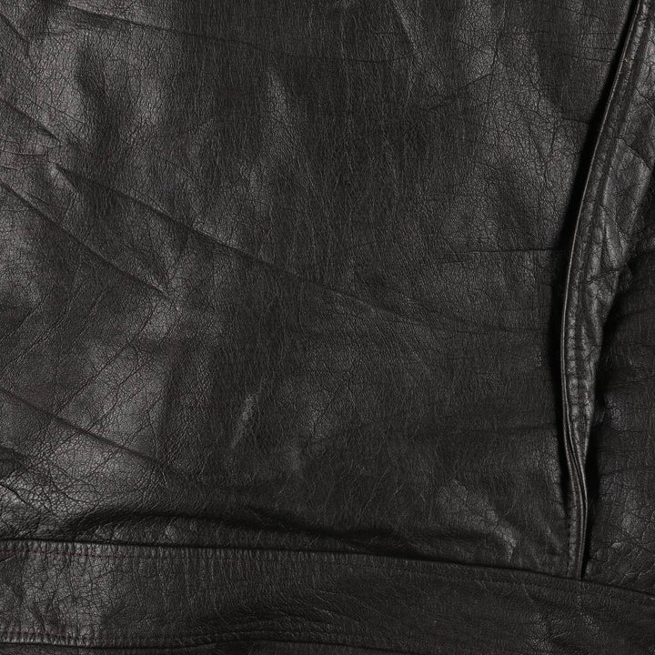 Vintage A-2 Leather Flight Jacket, Men's Size L Genuine Leather Cowhide black type Vintage Second Hand