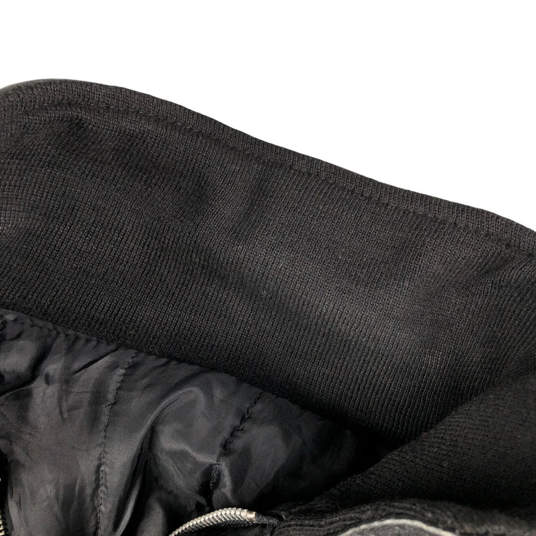 Vintage French leather jacket, size L, men's size L genuine leather black type Vintage Second Hand