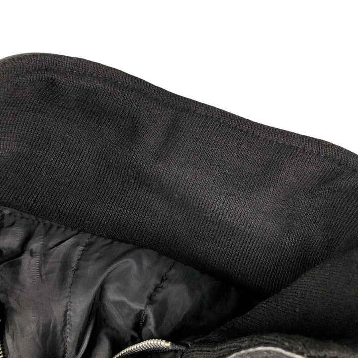 Vintage French leather jacket, size L, men's size L genuine leather black type Vintage Second Hand