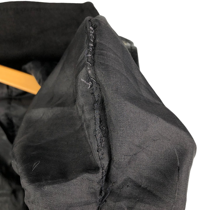 Vintage French leather jacket, size L, men's size L genuine leather black type Vintage Second Hand