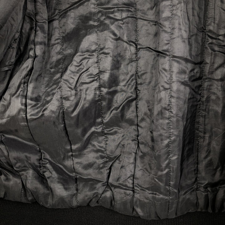 Vintage French leather jacket, size L, men's size L genuine leather black type Vintage Second Hand