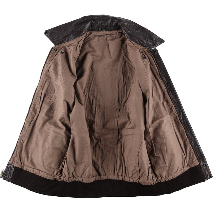 A-2 type leather flight jacket, men's size L unclear brown type Vintage Second Hand