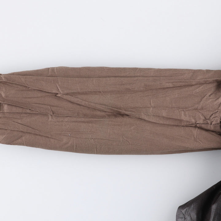 A-2 type leather flight jacket, men's size L unclear brown type Vintage Second Hand