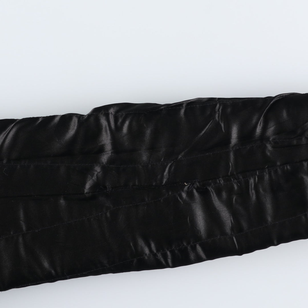 ABRAMS Leather Coat Men's Size L genuine leather black type Vintage Second Hand