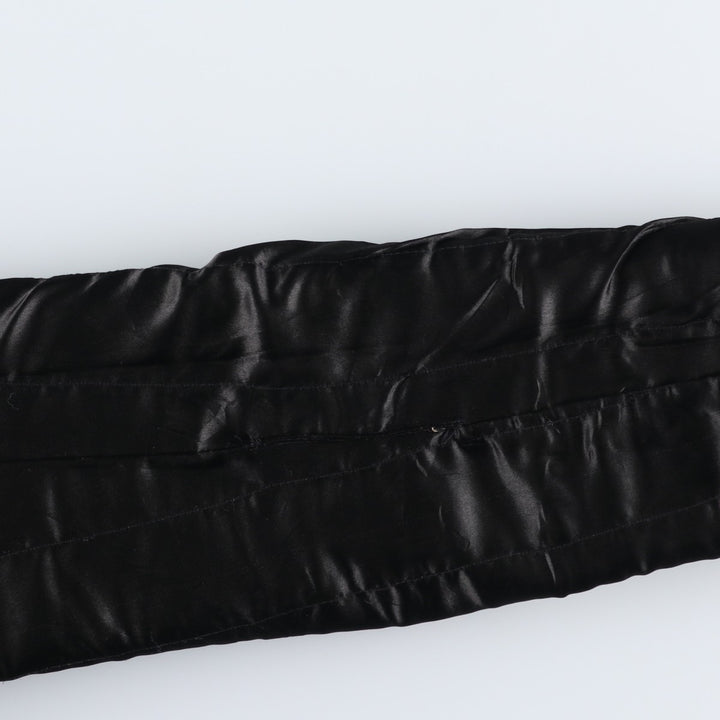 ABRAMS Leather Coat Men's Size L genuine leather black type Vintage Second Hand