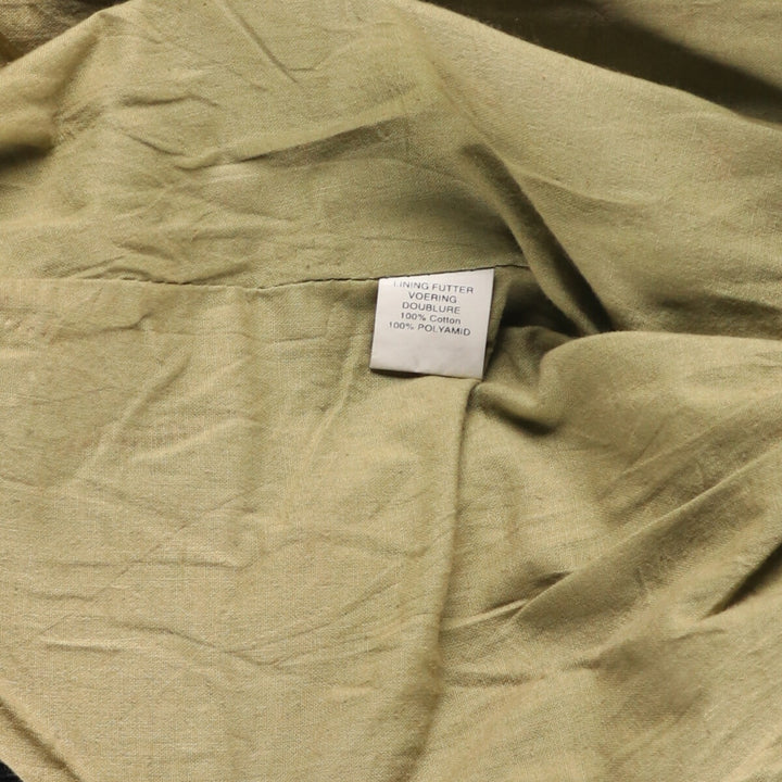 A-2 type padded leather flight jacket, men's size M genuine leather black type Vintage Second Hand