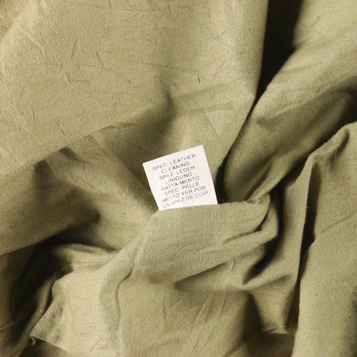 A-2 type padded leather flight jacket, men's size M genuine leather black type Vintage Second Hand