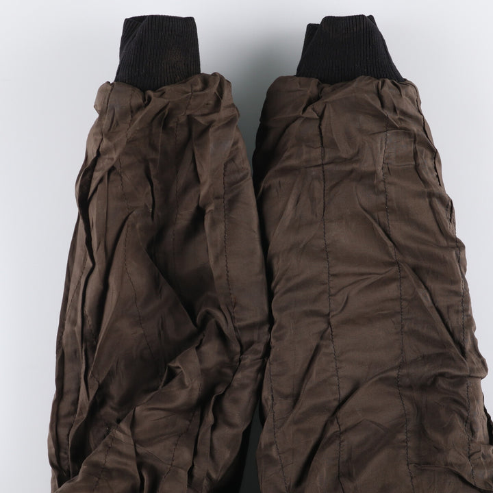 A-2 type padded leather flight jacket, men's size M genuine leather black type Vintage Second Hand