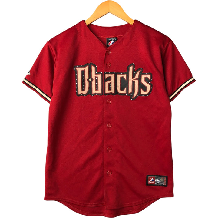 Vintage Majestic MLB Arizona Diamondbacks Game Shirt, Women's Size L polyester bordeaux Vintage Second Hand
