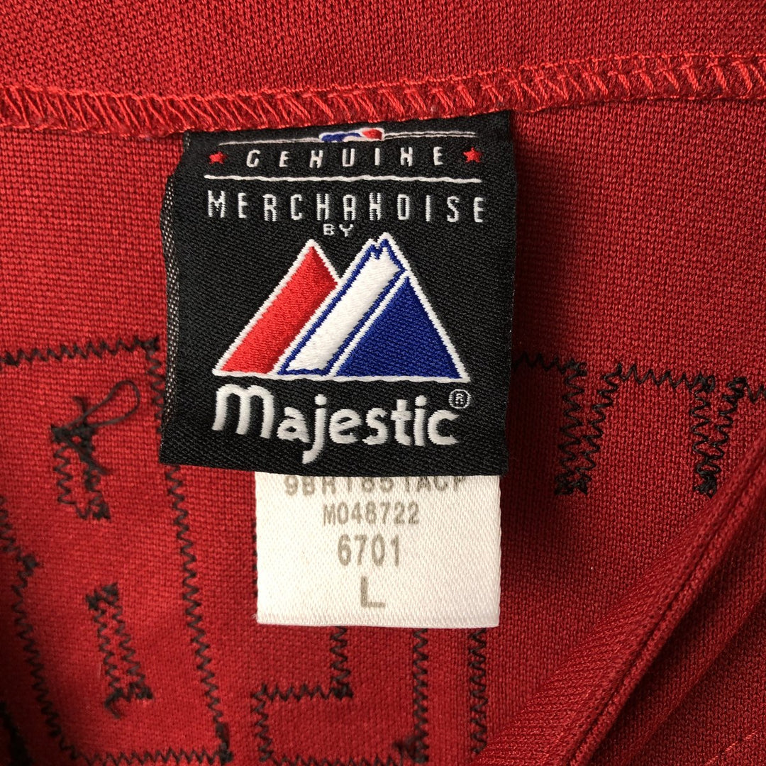 Vintage Majestic MLB Arizona Diamondbacks Game Shirt, Women's Size L polyester bordeaux Vintage Second Hand