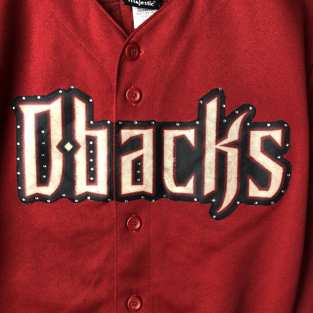 Vintage Majestic MLB Arizona Diamondbacks Game Shirt, Women's Size L polyester bordeaux Vintage Second Hand