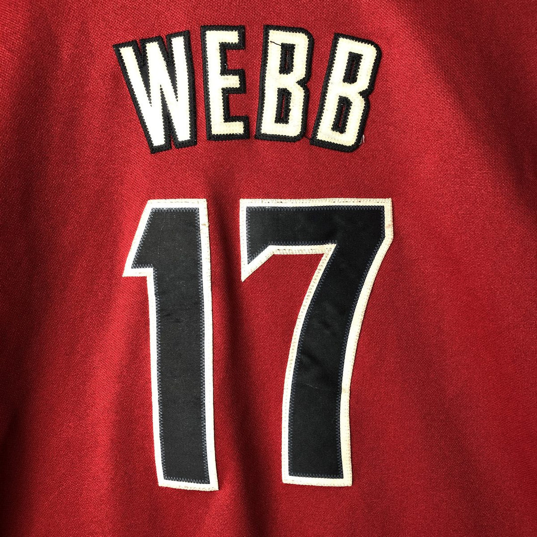 Vintage Majestic MLB Arizona Diamondbacks Game Shirt, Women's Size L polyester bordeaux Vintage Second Hand