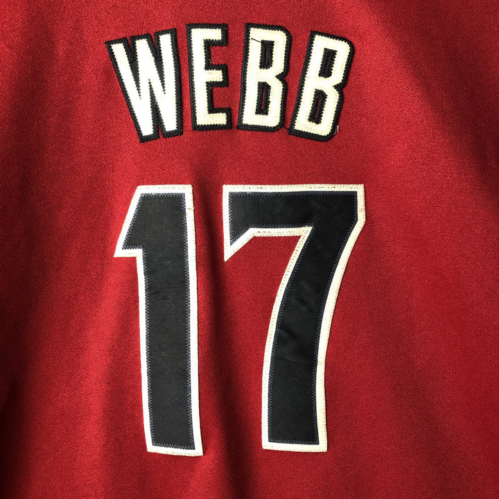 Vintage Majestic MLB Arizona Diamondbacks Game Shirt, Women's Size L polyester bordeaux Vintage Second Hand