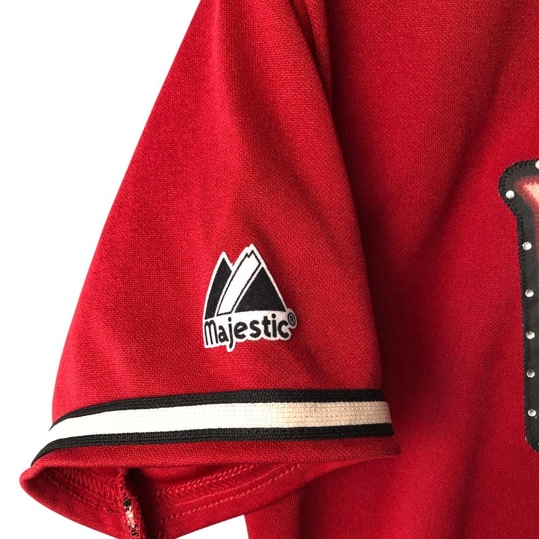 Vintage Majestic MLB Arizona Diamondbacks Game Shirt, Women's Size L polyester bordeaux Vintage Second Hand