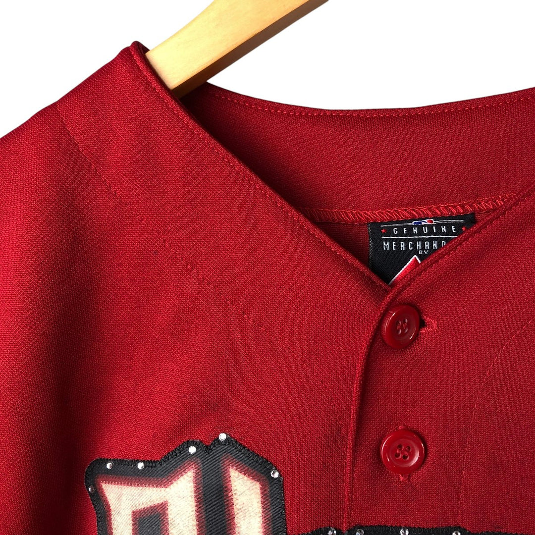 Vintage Majestic MLB Arizona Diamondbacks Game Shirt, Women's Size L polyester bordeaux Vintage Second Hand