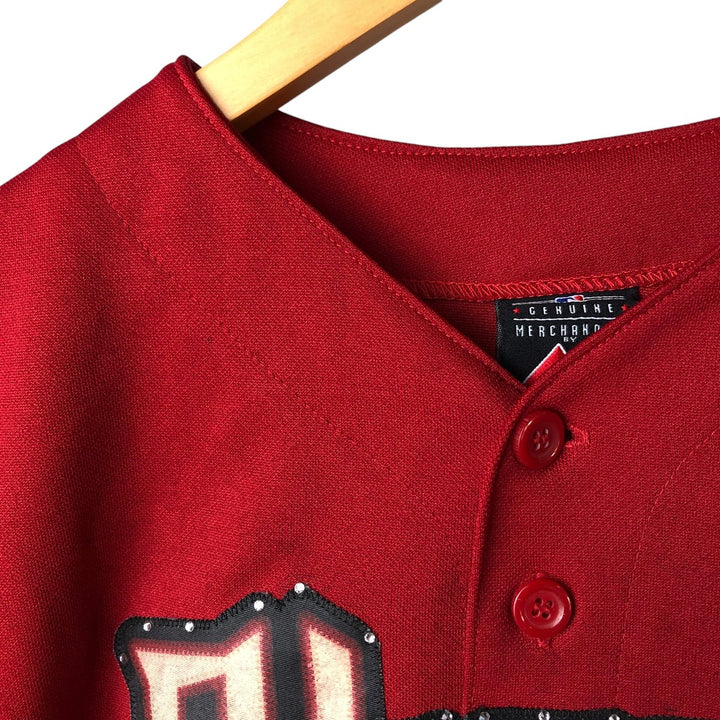 Vintage Majestic MLB Arizona Diamondbacks Game Shirt, Women's Size L polyester bordeaux Vintage Second Hand