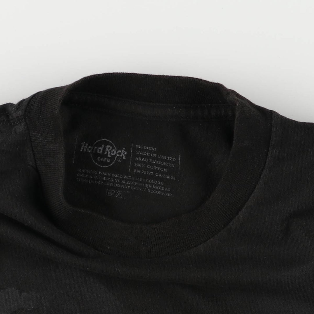 Vintage HARD ROCK CAFE advertising T-shirt, size M, women's cotton black type Vintage Second Hand