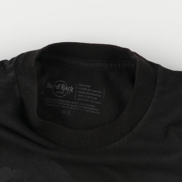 Vintage HARD ROCK CAFE advertising T-shirt, size M, women's cotton black type Vintage Second Hand