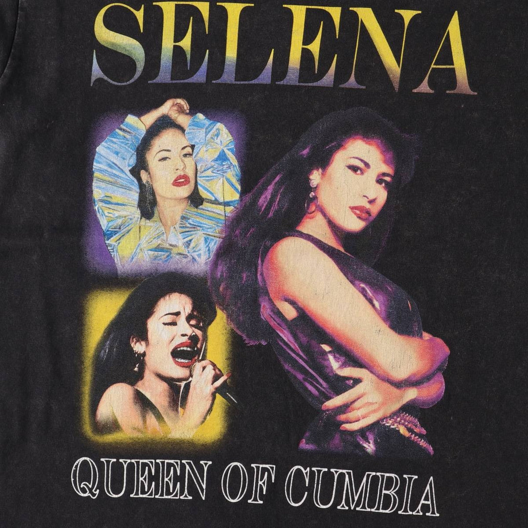 SELENA Selena Band T-Shirt, Women's Size Small cotton black type Vintage Second Hand