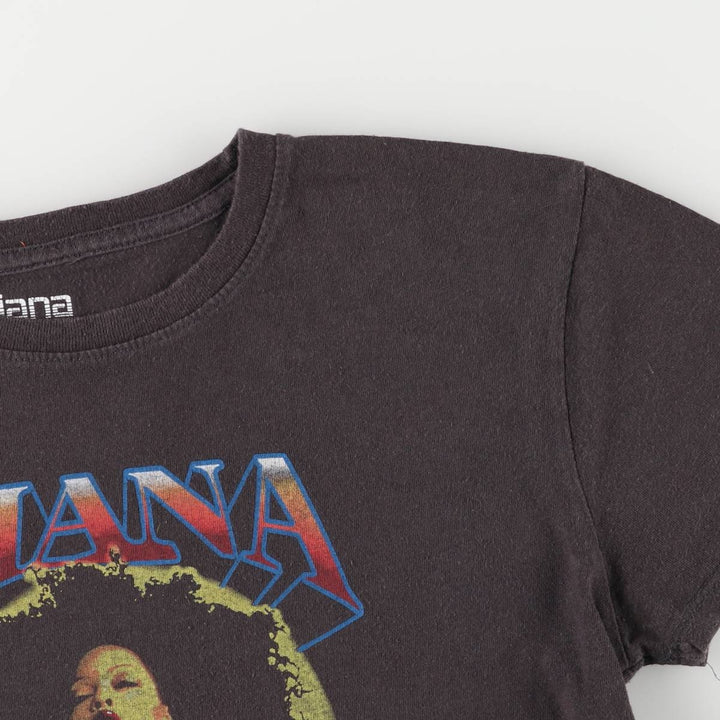 DIANA ROSS Band T-Shirt, Women's Size XS cotton Charcoal Vintage Second Hand