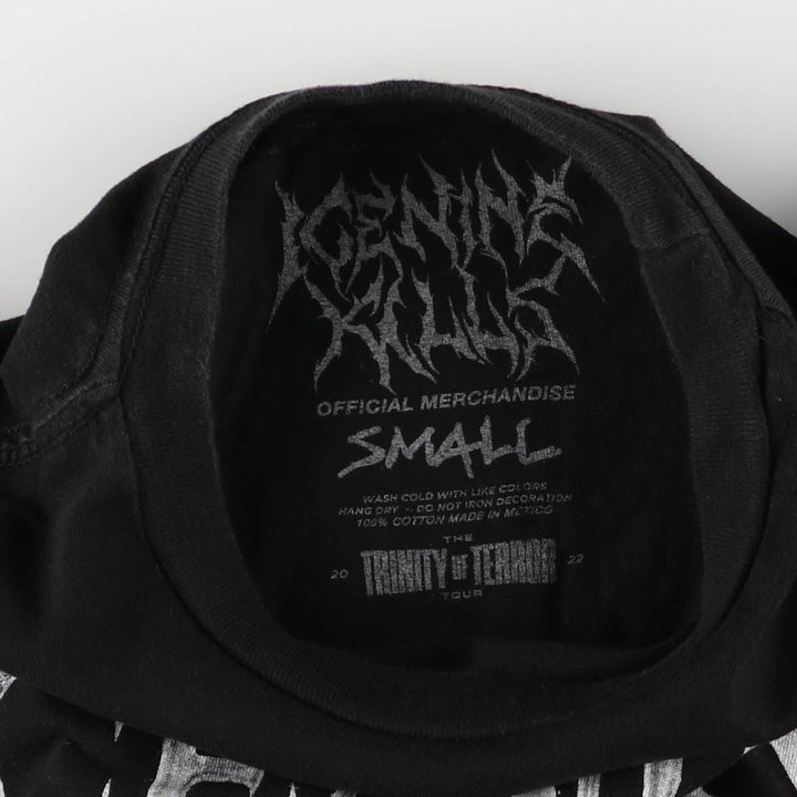 ICE NINE KILLS band T-shirt, men's size S cotton black type Vintage Second Hand