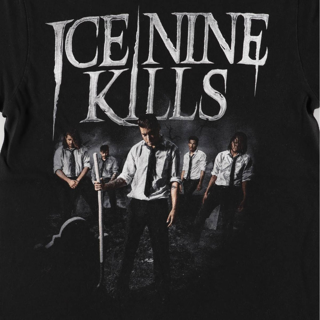 ICE NINE KILLS band T-shirt, men's size S cotton black type Vintage Second Hand