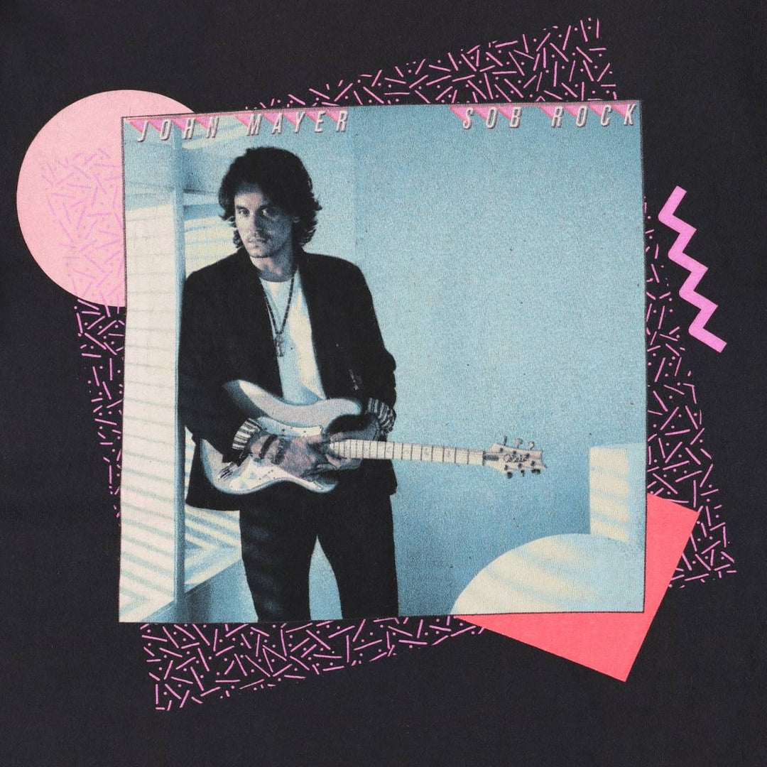 COMFORT COLORS JOHN MAYER Band T-shirt, Band T, Men's S size cotton black type Vintage Second Hand