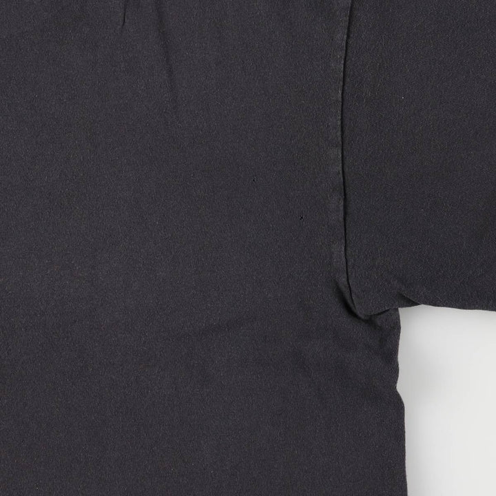 00'S Delta Seven-Eleven Cut-off Advertising T-shirt Men's XL cotton black type Vintage Second Hand