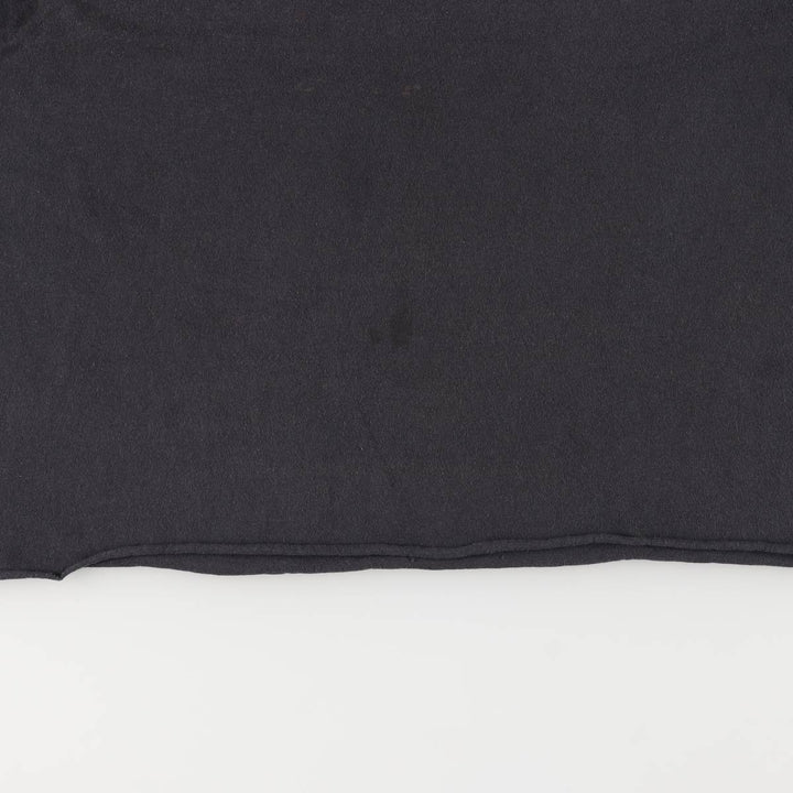 00'S Delta Seven-Eleven Cut-off Advertising T-shirt Men's XL cotton black type Vintage Second Hand