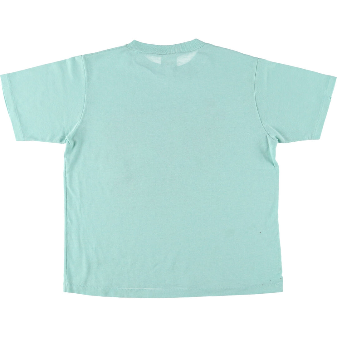 MICKEY MOUSE MINNIE MOUSE Mickey Mouse Minnie Mouse character print T-shirt women's M equivalent vintage unclear Mint green Vintage Second Hand