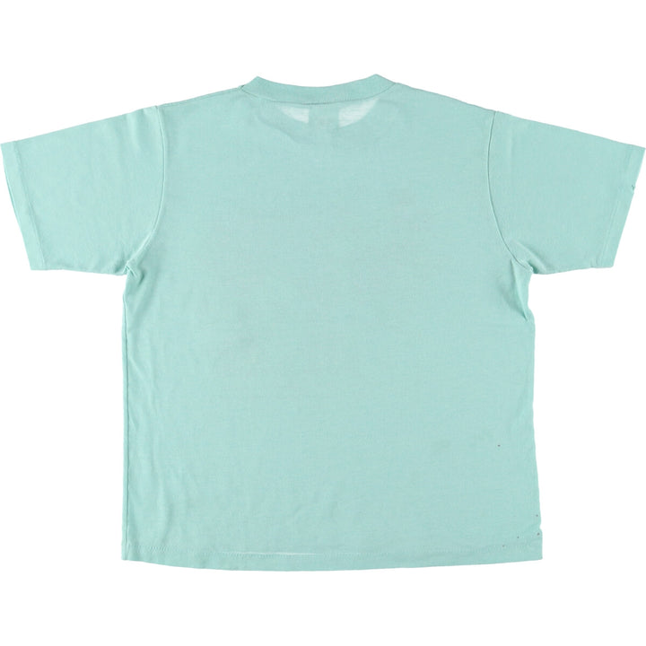 MICKEY MOUSE MINNIE MOUSE Mickey Mouse Minnie Mouse character print T-shirt women's M equivalent vintage unclear Mint green Vintage Second Hand