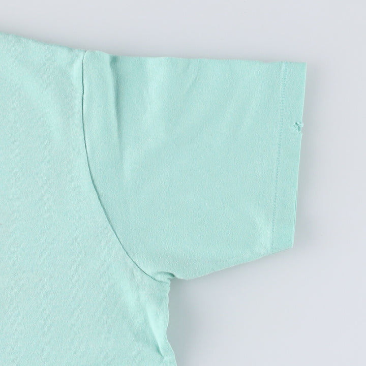 MICKEY MOUSE MINNIE MOUSE Mickey Mouse Minnie Mouse character print T-shirt women's M equivalent vintage unclear Mint green Vintage Second Hand