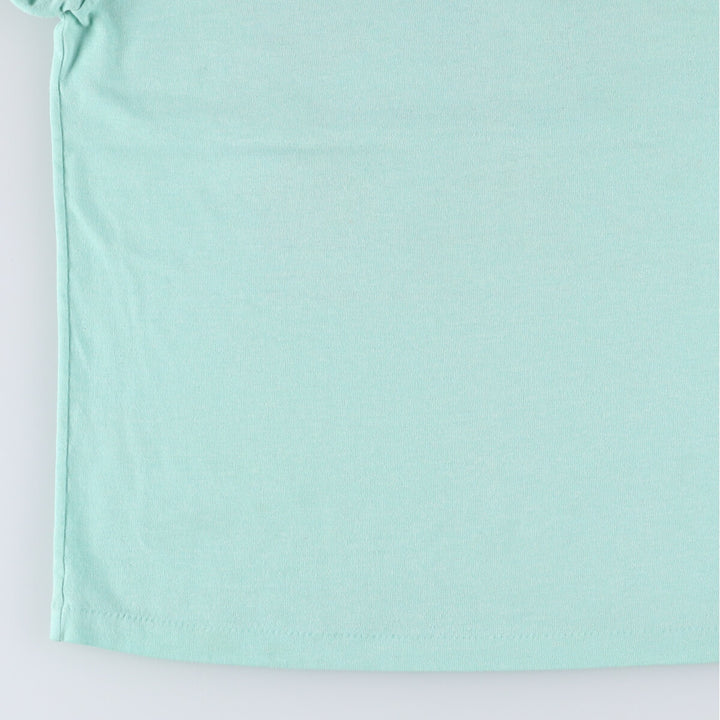 MICKEY MOUSE MINNIE MOUSE Mickey Mouse Minnie Mouse character print T-shirt women's M equivalent vintage unclear Mint green Vintage Second Hand