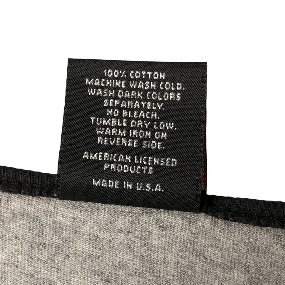 Harley-Davidson Ringer T-Shirt, Made in USA, Women's Size XL cotton gray type Vintage Second Hand