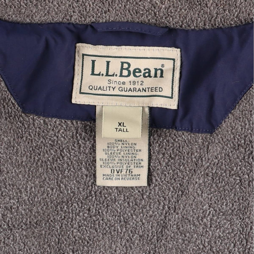 90s-00'S LL Bean Thinsulate Padded Mountain Jacket, Shell Jacket, Puffer Jacket, Men's XL Nylon navy blue type Vintage Second Hand