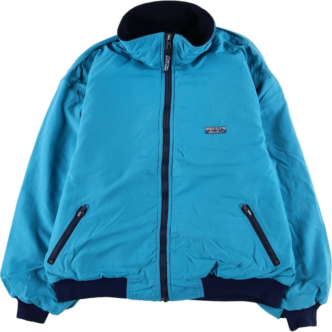 Vintage 80s-90'S Eddie Bauer padded nylon jacket, Made in USA, Women's XL Nylon Blue type light blue Vintage Second Hand