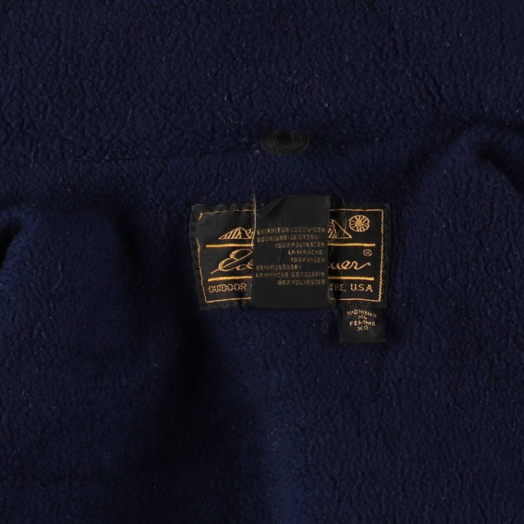 Vintage 80s-90'S Eddie Bauer padded nylon jacket, Made in USA, Women's XL Nylon Blue type light blue Vintage Second Hand