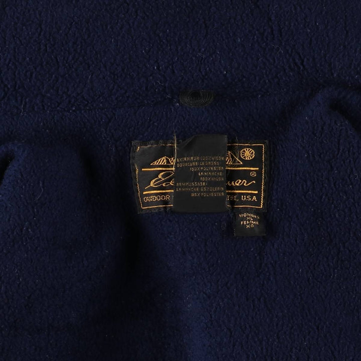 Vintage 80s-90'S Eddie Bauer padded nylon jacket, Made in USA, Women's XL Nylon Blue type light blue Vintage Second Hand