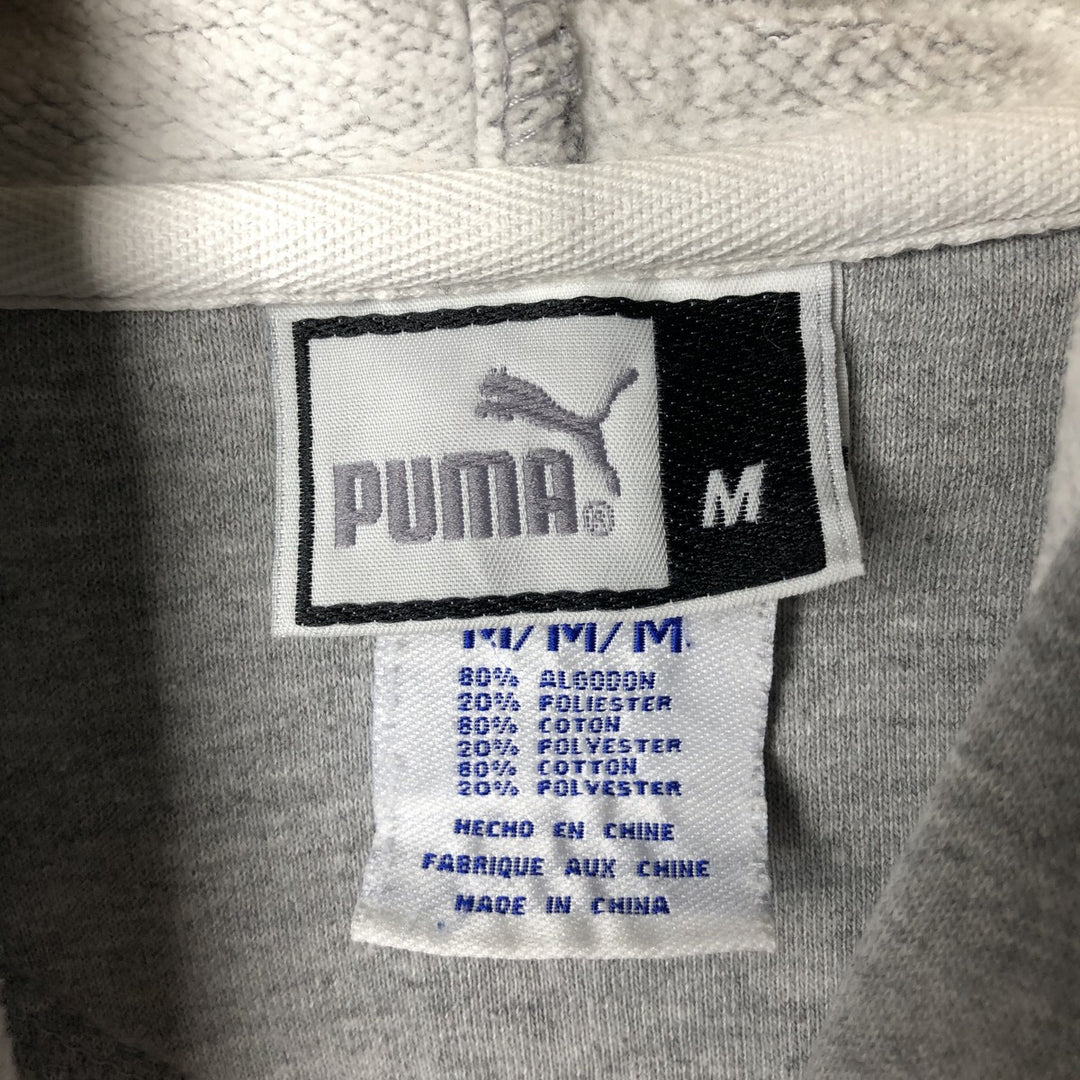 00'S PUMA MLB NEW YORK YANKEES New York Yankees sweatshirt pullover hoodie, men's size M cotton gray type Vintage Second Hand