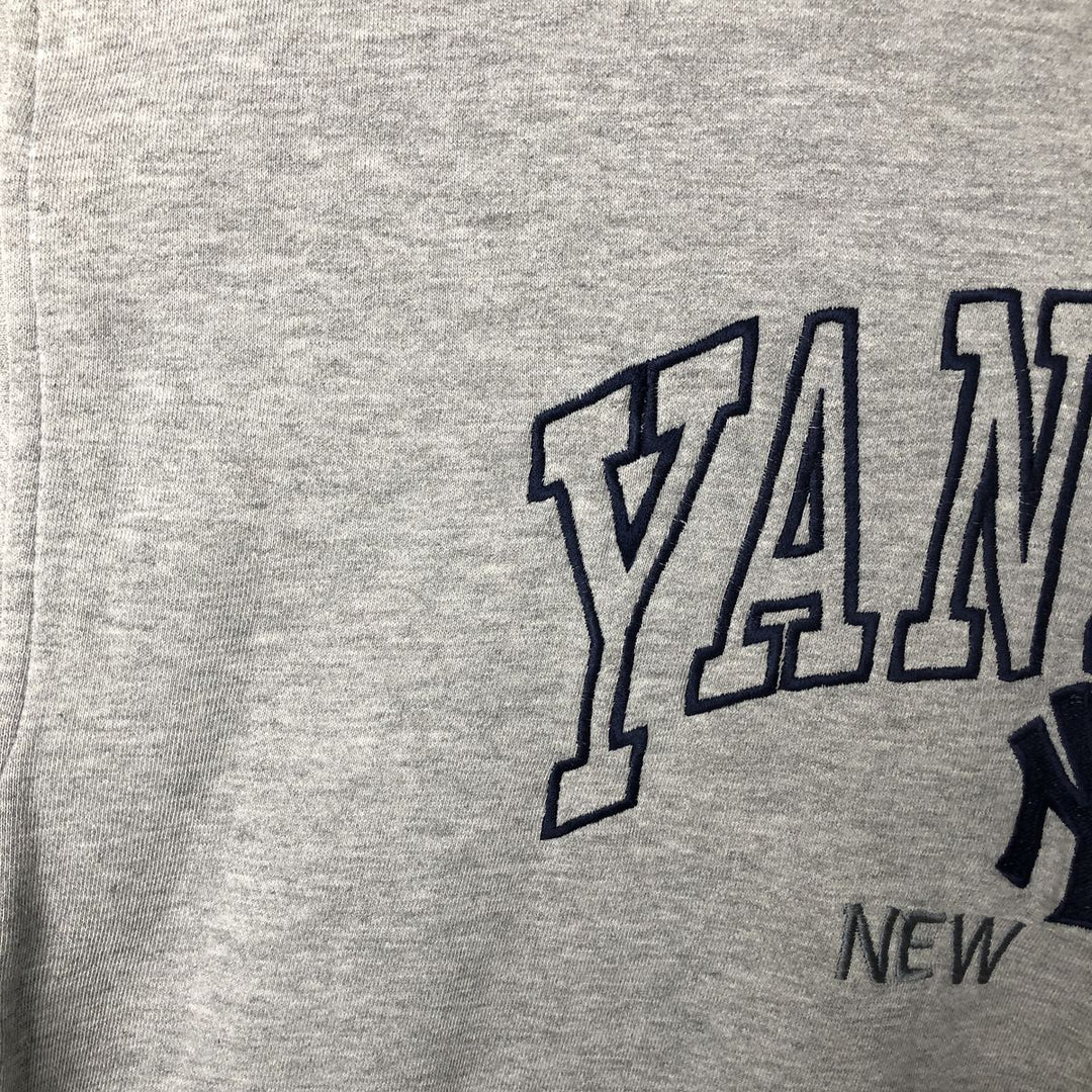 00'S PUMA MLB NEW YORK YANKEES New York Yankees sweatshirt pullover hoodie, men's size M cotton gray type Vintage Second Hand