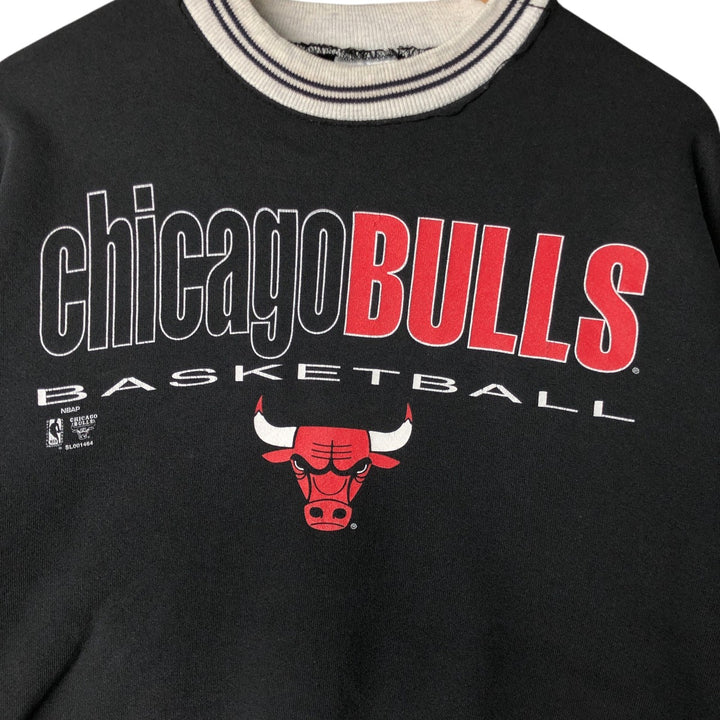 Vintage 90'S Artex NBA Chicago Bulls print sweatshirt, size L, men's cotton black type Vintage Second Hand