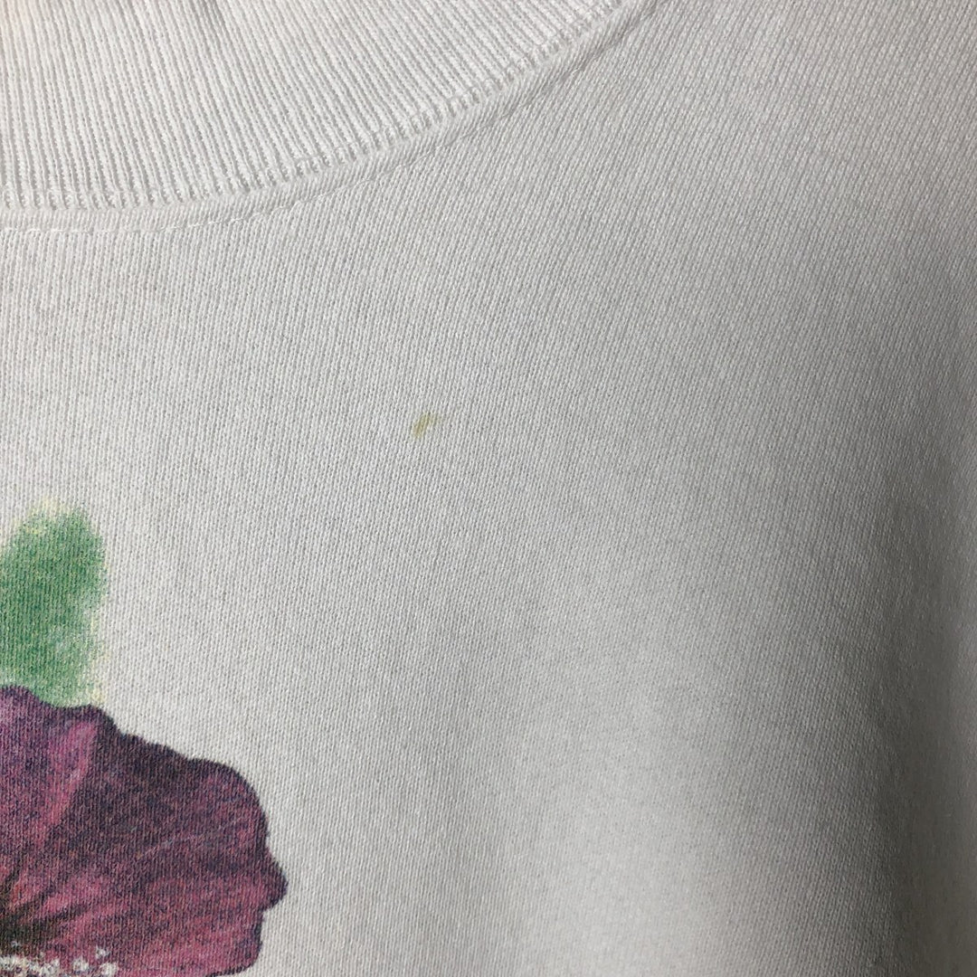 Vintage 90'S Oneta David Wenzel Art Print Sweatshirt, Made in USA, Men's Size L polyester white type Vintage Second Hand