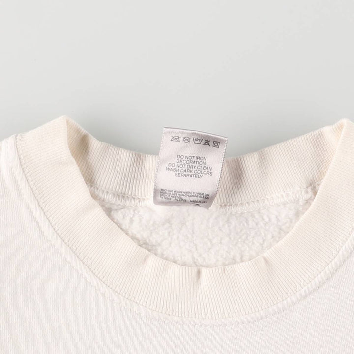Vintage 90'S Fruit of the Loom Heavy Cotton Print Sweatshirt, Made in USA, Men's Size XL cotton white type Vintage Second Hand