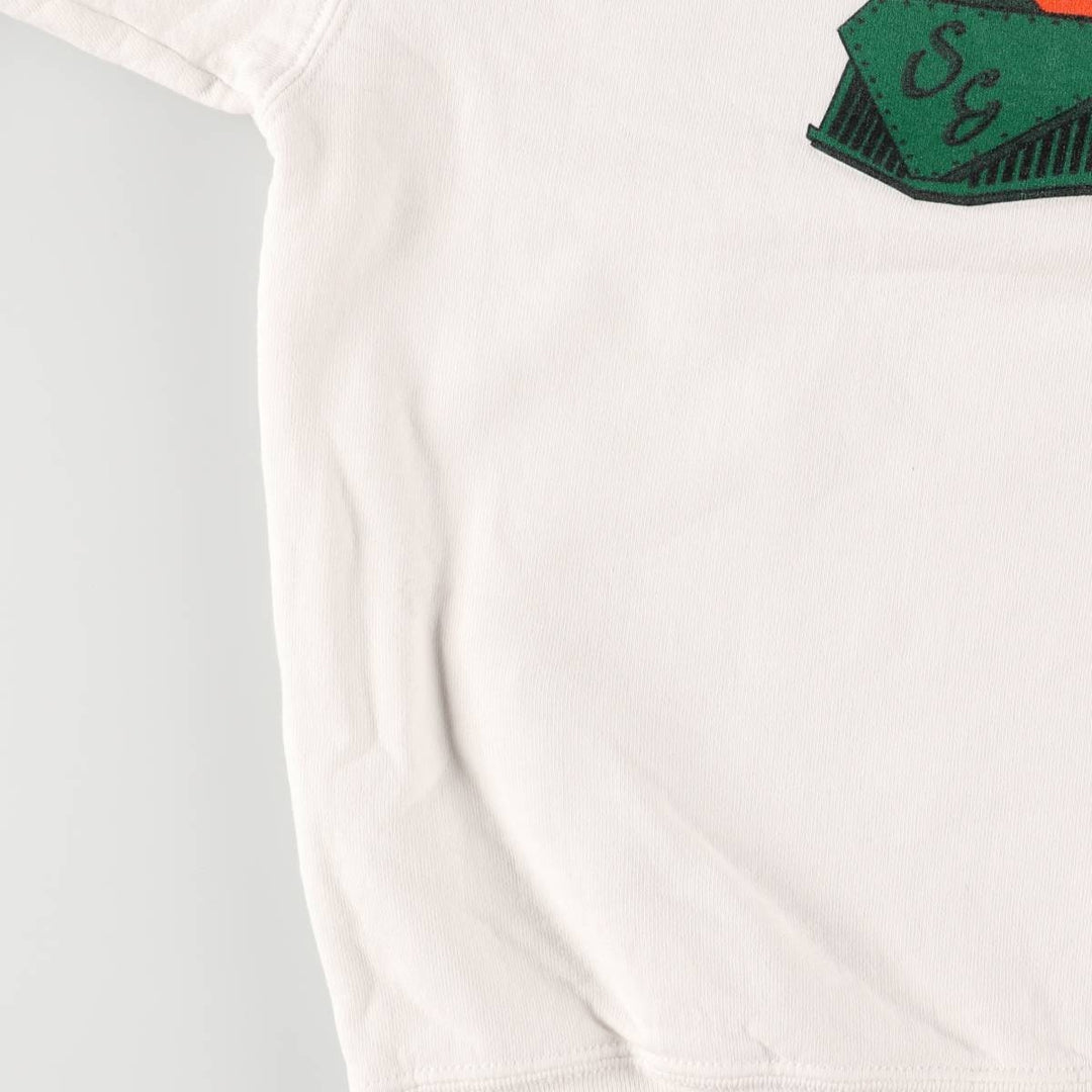 Vintage 90'S Fruit of the Loom Heavy Cotton Print Sweatshirt, Made in USA, Men's Size XL cotton white type Vintage Second Hand