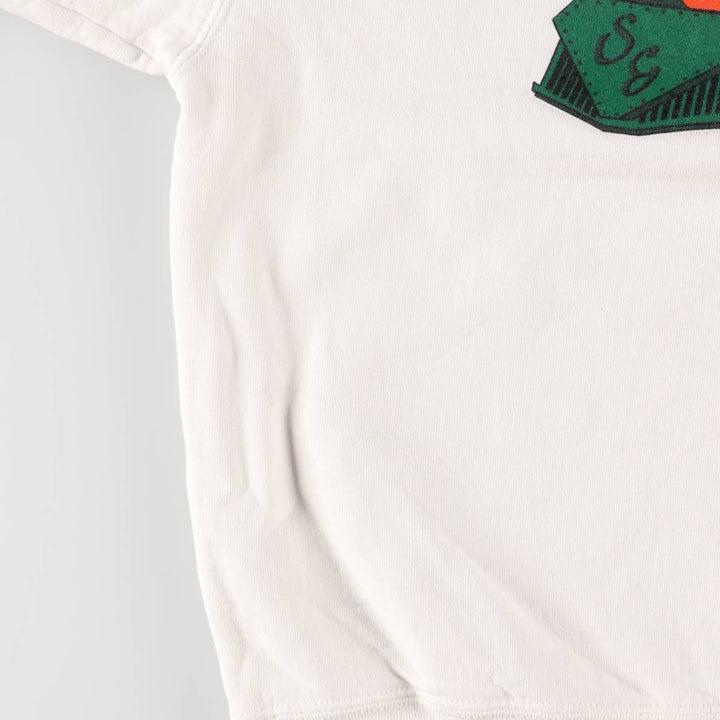 Vintage 90'S Fruit of the Loom Heavy Cotton Print Sweatshirt, Made in USA, Men's Size XL cotton white type Vintage Second Hand
