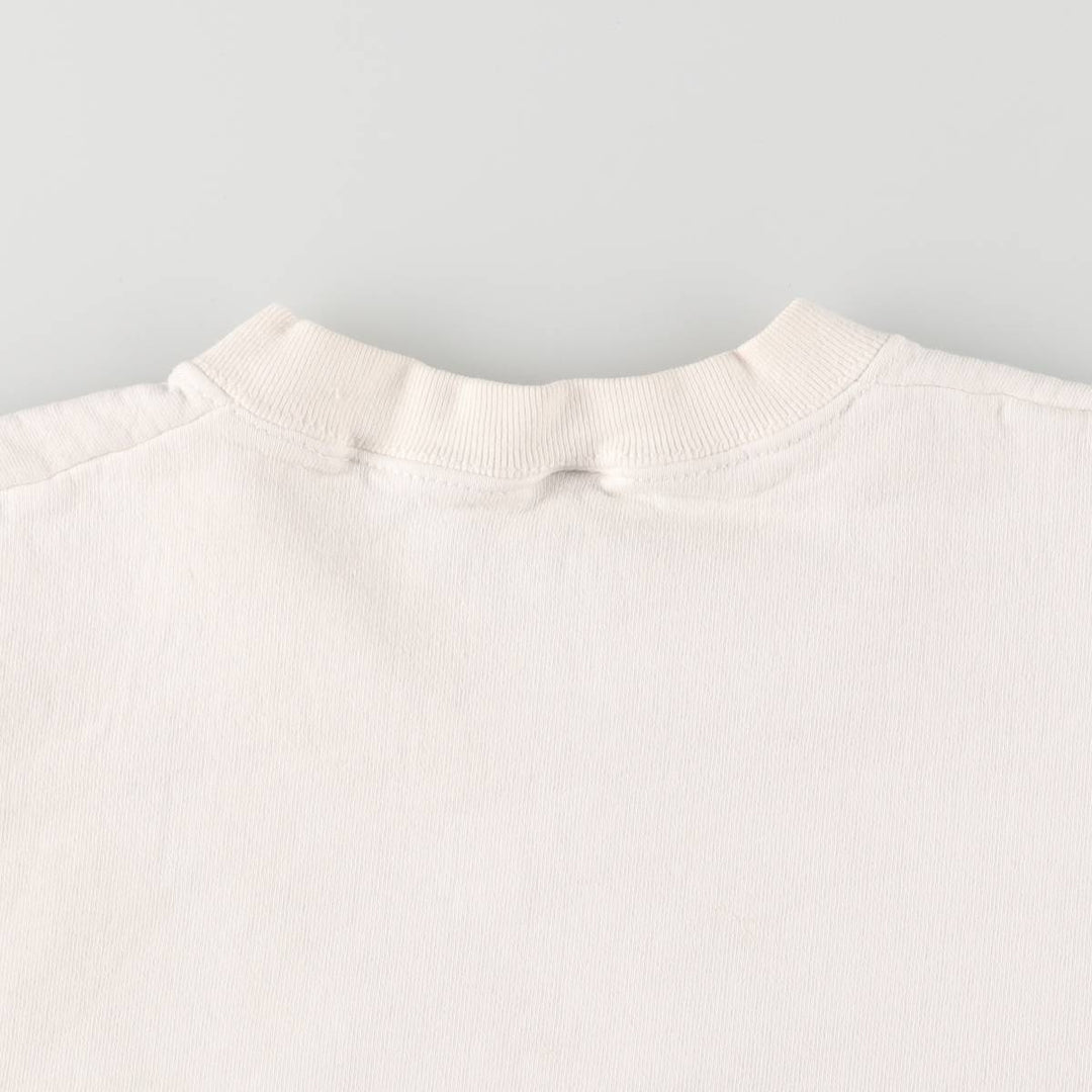 Vintage 90'S Fruit of the Loom Heavy Cotton Print Sweatshirt, Made in USA, Men's Size XL cotton white type Vintage Second Hand
