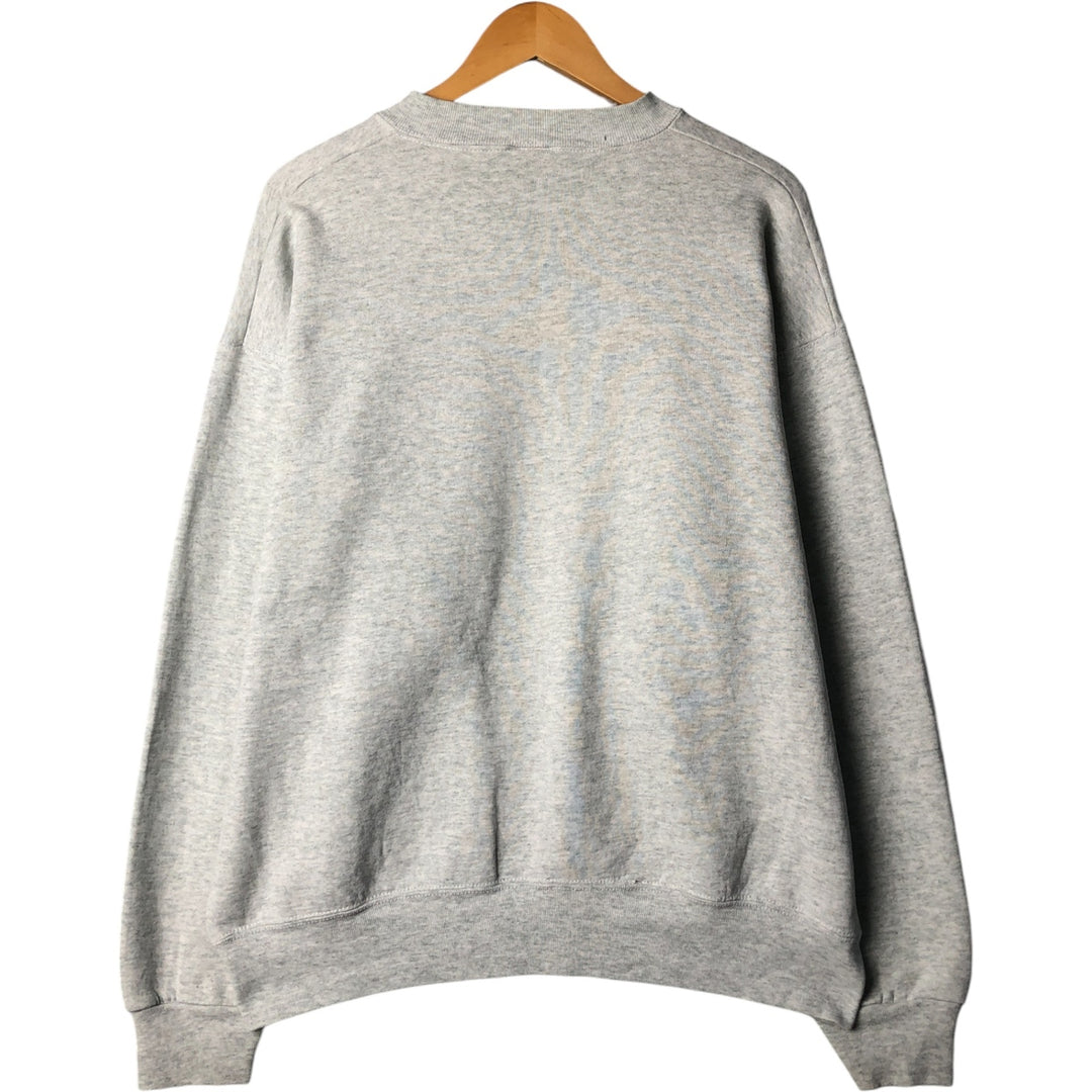 90'S Fruit of the Loom Heavy Print Sweatshirt, Made in USA, Men's XL, Vintage cotton gray type Vintage Second Hand